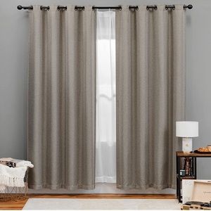52x84 curtain in textured beige brown